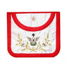 Knight Rose Croix Apron. Round edge/Pélican - 18th degree AASR