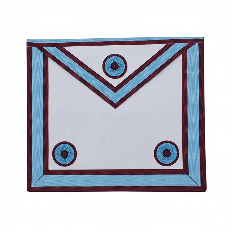 Tablier Maître de la Marque 41×35 cm – Maçonnerie de la Marque face avant broderies symboliques
