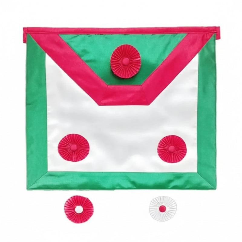 Tablier Maître Écossais de St - André (MESA), bavette trapézoïdale. 41x34cm - Régime Écossais Rectifié - Nos Colonnes