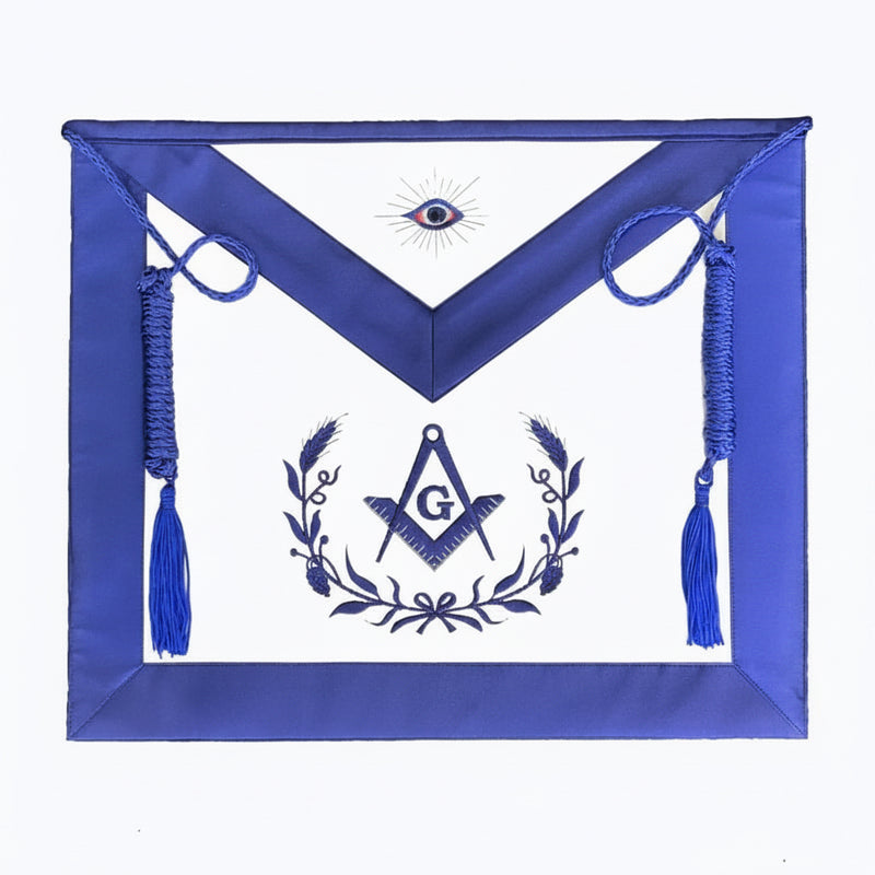 Tablier Maître (Houppes). 39x33cm - Rite d’York - Nos Colonnes