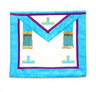 Worshipful/Past Master Apron.3 Taus/Tassels. 39x33cm - Memphis-Misraim