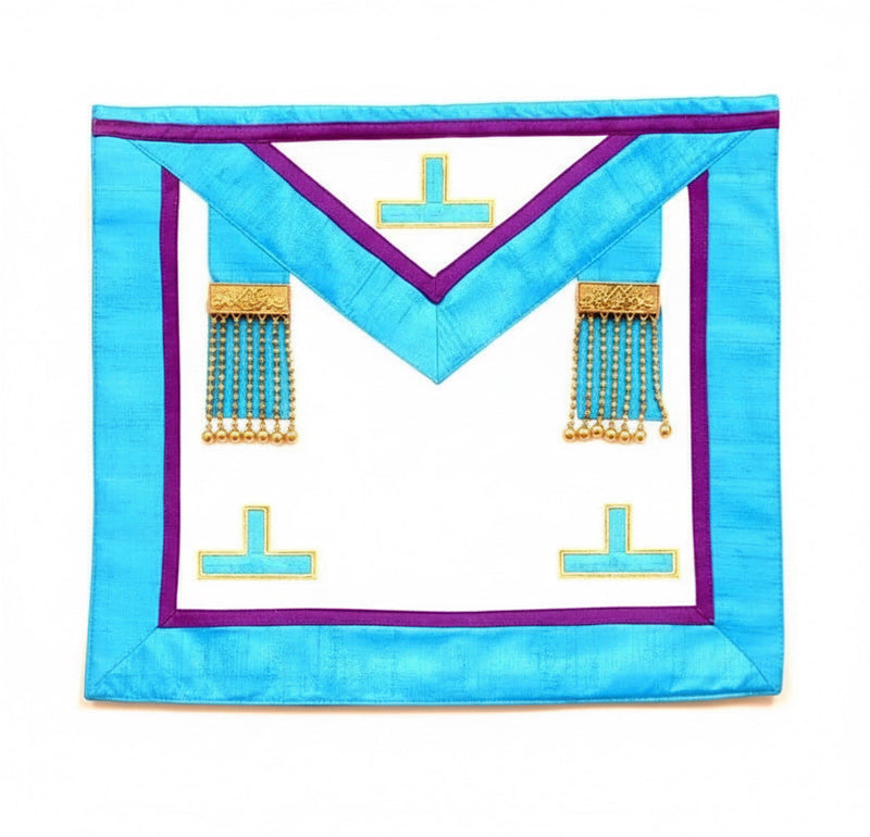 Tablier Vénérable Maître 3 Taus/Pendeloques Memphis - Misraïm - Nos Colonnes