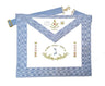 Worshipful Master Apron. Ghimel/S.:R.:I.:. Straight edges - French Rite "Traditional"