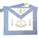 Worshipful Master Apron. Ghimel/S.:R.:I.:. Straight edges - French Rite "Traditional"