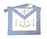 Worshipful Master Apron. Ghimel/Ad.:.Round edge - French Rite " Traditional"