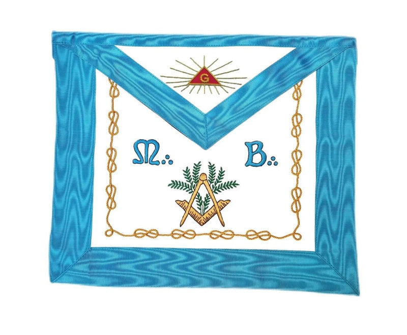 Tablier Vénérable Maître Rite Français Groussier (RFG). Luxe. 39 x 33cm - Nos Colonnes