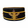 32nd Degree Deluxe black Cap - Ancient Accepted Scottish Rite (AASR)